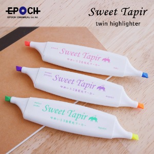 EPOCH Sweet Tapir twin 양면 파스텔 형광펜 (스위트 테이퍼 트윈)