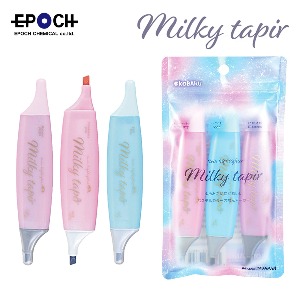 EPOCH Milky Tapir twin 밀키 테이퍼 트윈 형광펜 3본세트	